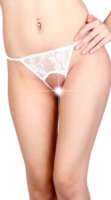 Beyaz Özel Bölgesi Açık Fantazi String TM1163 - Leyna