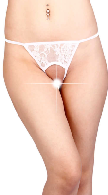 Beyaz Özel Bölgesi Açık Fantazi String TM1163 - 2