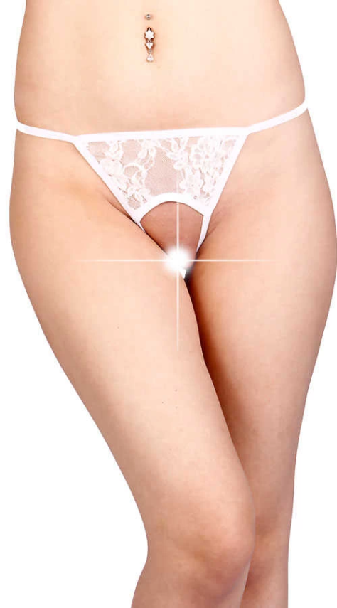 Beyaz Özel Bölgesi Açık Fantazi String TM1163 - 2