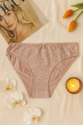 Kadın 3'lü Pamuklu Desenli Külot Seti - Rahat & Nefes Alan İç Giyim - 3