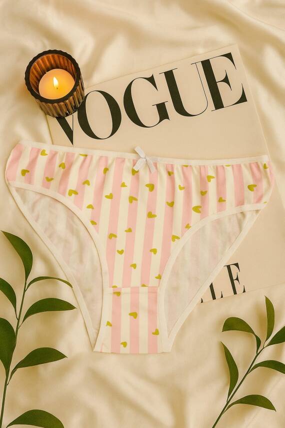 Kadın 3'lü Pamuklu Desenli Külot Seti - Rahat & Nefes Alan İç Giyim - 3