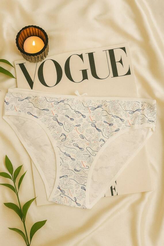 Kadın 3'lü Pamuklu Desenli Külot Seti - Rahat & Nefes Alan İç Giyim - 4