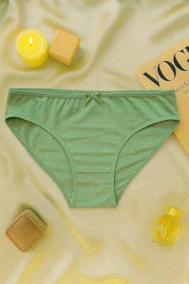 Kadın 5'li Pamuklu Külot Seti - Ten, Bej, Beyaz, Krem, Yeşil - Günlük Rahat Dikişsiz Slip - 5