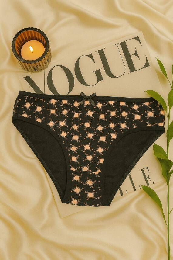 Kadın 6'lI Pamuklu Desenli Külot Seti - Rahat & Nefes Alan İç Giyim - 2