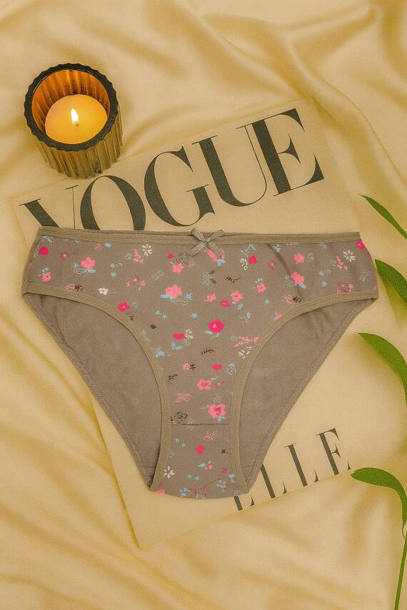 Kadın 6'lI Pamuklu Desenli Külot Seti - Rahat & Nefes Alan İç Giyim - 4