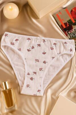 Kadın Pamuklu Desenli Slip Külot 3’lü Set - Çiçekli & Baskılı - 2