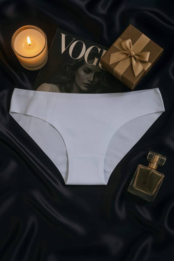 Kadın Siyah Dikişsiz Slip Külot 3’lü Set – İz Yapmayan Microfiber İç Giyim - 4