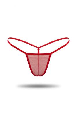 Kırmızı Tül Tanga TM1115 - 2