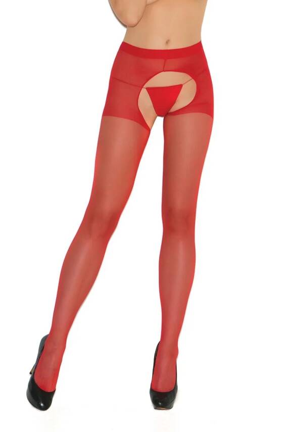 Özel Bölgesi Açık Kırmızı Fantazi Külotlu Çorap TM2035 - 2