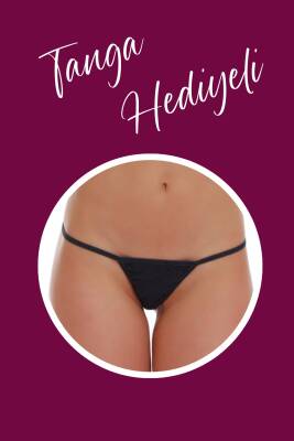 Sırt İpli Transparan Kırmızı Fantazi Gecelik TM1293 - 5