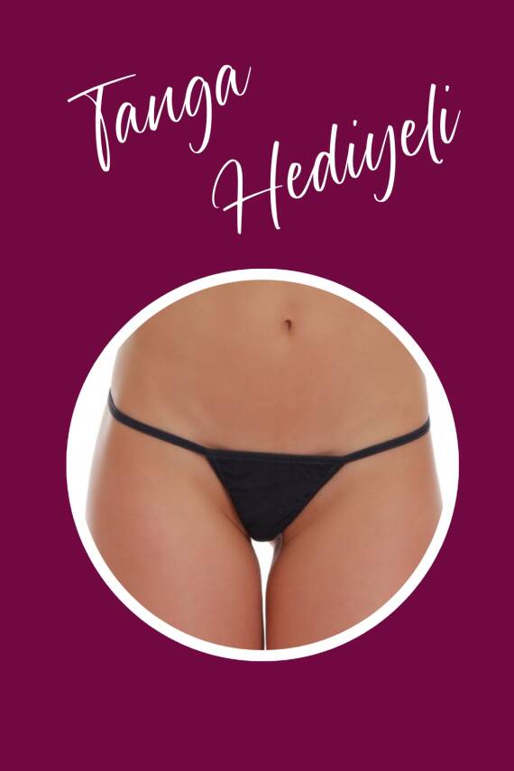 Sırt İpli Transparan Kırmızı Fantazi Gecelik TM1293 - 5