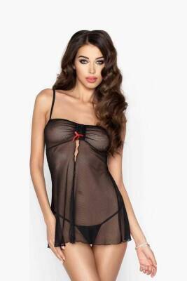 Siyah Transparan Fantazi Gecelik TM1191 - hepimiz alalım